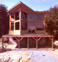 
[4] The Merkel house has large windows on the south side for a valley view.
